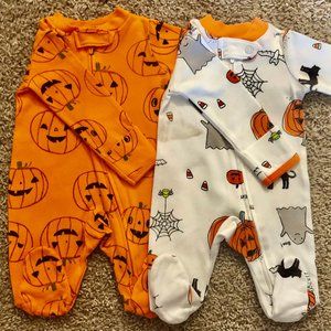 Carter’s Newborn Halloween Footed Sleep & Play Set, 2-pk, NB